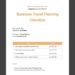 Free Business Travel Itinerary Checklist Template - Google Docs, Word ...